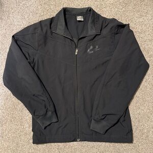 Nike Sportswear Black Full Zip Jacket Mens S Y2K Track Windbreaker Lightweight